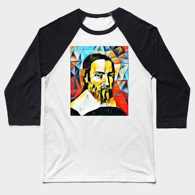 Nicolas Claude Fabri de Peiresc Abstract Portrait | Nicolas Claude Fabri de Peiresc Artwork Baseball T-Shirt by JustLit